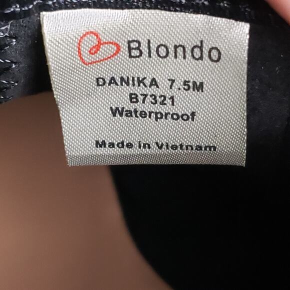 Blondo Danika Boots Womens 7.5M Black Waterproof Chunky Sole Chelseacore - Picture 10 of 12